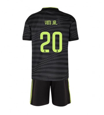 Real Madrid Vinicius Junior #20 Tredjedraktsett Barn 2022-23 Kortermet (+ Korte bukser)